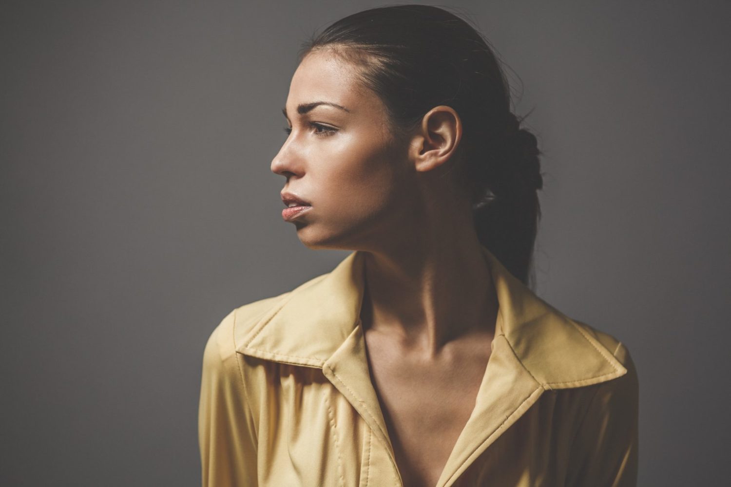 Melancholische Frau
